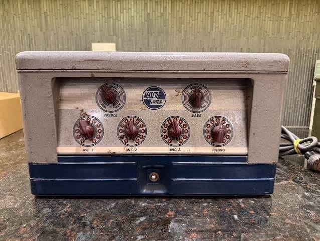 Vintage Masco PA mixer amplifier